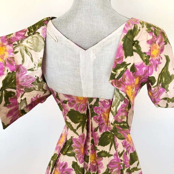 1950s 50s Vintage 2-Piece Floral Dress from Berlin - Picture 7 of 16